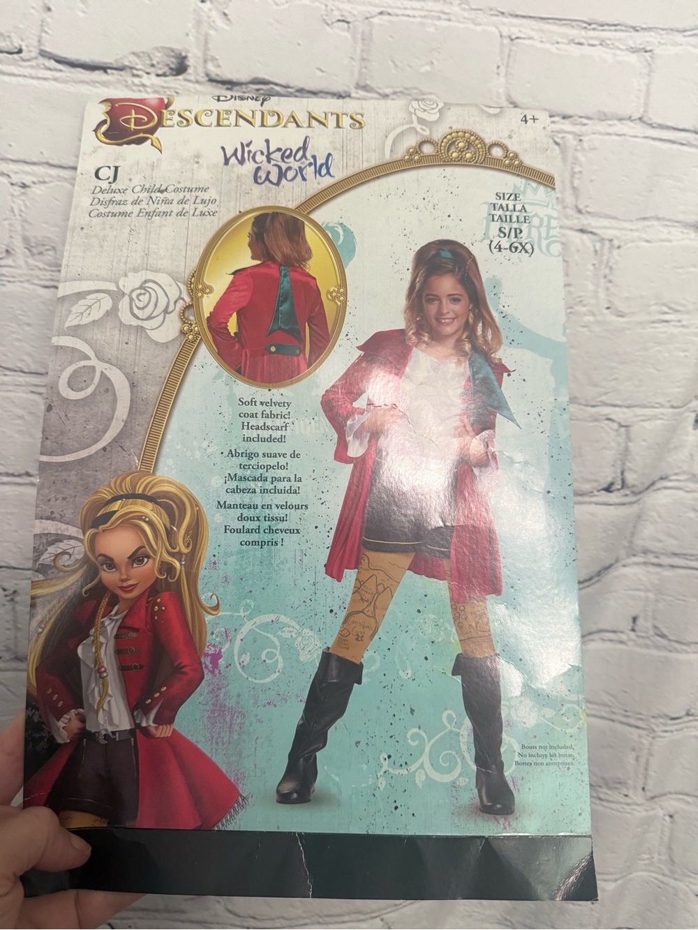 Disney Descendants CJ Red and Green girls Wicked World Costume size S Halloween